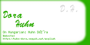 dora huhn business card